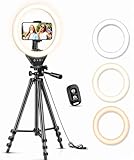 Sensyne 10'' Ring Light with 50'' Extendable...