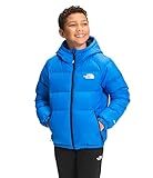 The North Face Boys' Hyalite Reversible Down Insulated Jacket, Hero Blue, Large