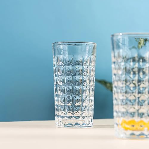 Image of Premium Water and Juice Glasses and Jug Set Combo [6 Piece Glass 350ML & 1 Piece Jug 1.6 Liter] Transparent Pitcher Set for Dining Table, Home & Restaurant,Party (MTS - 23)