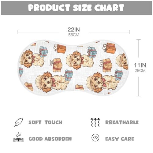 vvfelixl Baby Burp Cloths Puppy Buy Gifts Baby Newborn Cotton Burping Cloths Set Babys Washcloths 4 Pack2