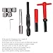 Chazcool 10Pcs Thread Repair Kit M18x1.5mm, Stainless Steel Thread Repair Tool Kit, Threaded Insert Tap Insertion Tool for Damaged Thread Repair