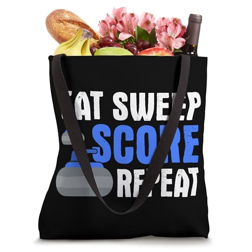 Bolsa Tote con Diseño de Curling para Deportes de Invierno miniatura 4