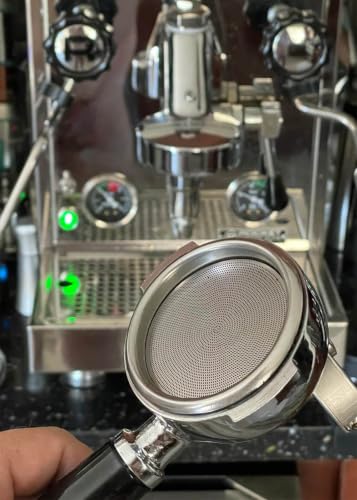Image of 51mm Puck Screens Fit DeLonghi, CASABREWS & Other 51mm Portafilters | 0.2mm steel screen means no need to deliberately reduce coffee dose, keeps group head cleaner, supports even extraction