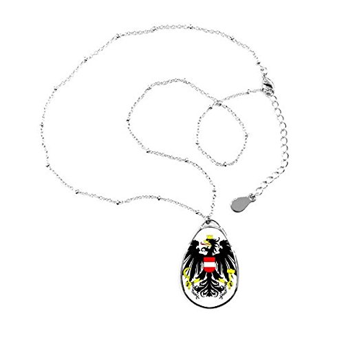 Collier emblème Autriche à offrir, cadeau souvenir pays pour proche et famille