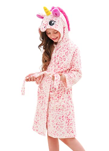 Image of Doctor Unicorn Soft Unicorn Hooded Bathrobe Sleepwear - Unicorn Gifts for Girls