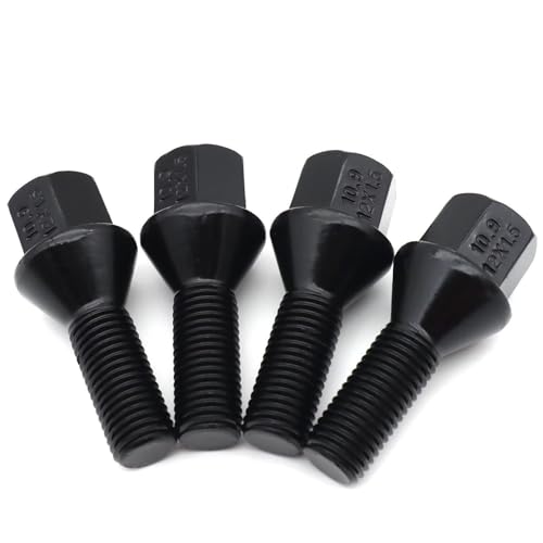 Tornillos y tuercas de rueda M12x1.5 para coche Serie 5 E28 E34 pernos de acero 26 mm 2