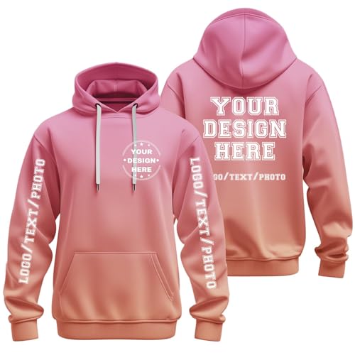 Sudadera con capucha personalizada con foto y texto un regalo único de hombre y mujer