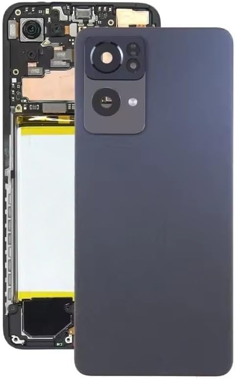 Compatible Rear Glass Panel for Oppo Reno7 Pro Model PFDM00 – Battery Door Back Cover, Battery Back Cover Housing Replacement Part (Golden)