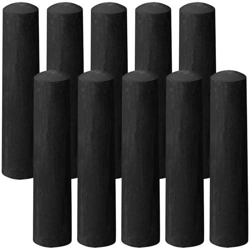 ywmigl 10 Pcs Sidewalk Chalks for Kids Non Toxic Jumbo Chalk for Party Gift Outdoor Art Classroom Play Painting (Black)