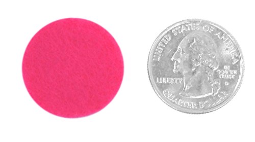 Image of Playfully Ever After Black, Pink, Turquoise & White Craft Felt Circles (1 Inch - 200pc)