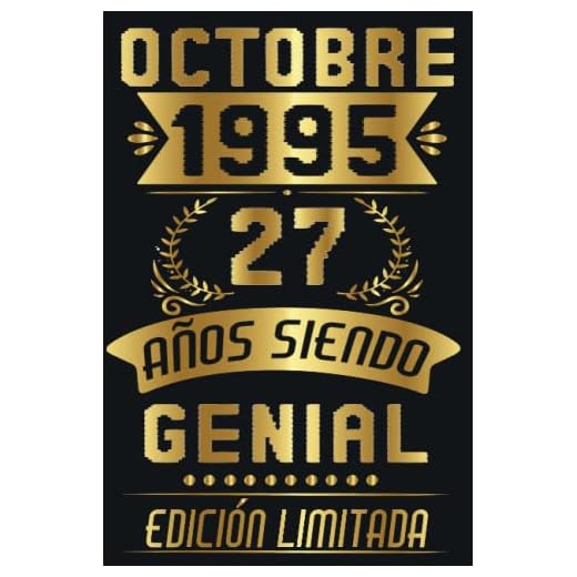 Octubre 1995, 27 Años Siendo Genial: Regalo de 27 cumpleaños para mujeres y hombres, regalo de 27 cumpleaños para él/ella, Cuaderno Diario | regalos de Octubre...