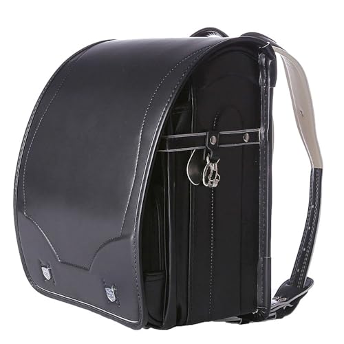 Star-Wind Randoseru automatic Lock Japanese school bags for girls boys Senior PU leather light weight Rain Cover