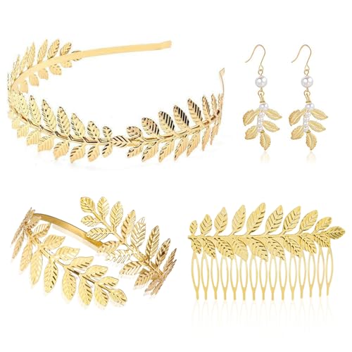 TUONYIS Lot de 4 accessoires pour déguisement de déesse grecque
