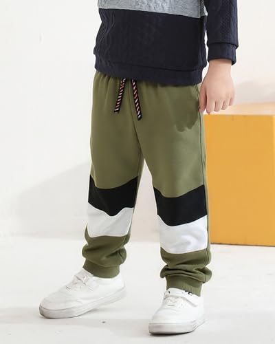 Toddler Boy Pants Fall Winter 2T 3T 4T 5T Little Kids Boy Sweatpants 3 Pack Drawstring Elastic Pants Size 6 74