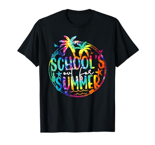 Tie Dye School's Out For Summer Last Day Of School Teacher T-Shirt