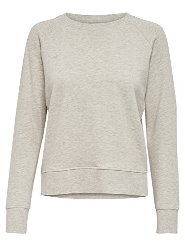 ONLY onlLOTUS LS O-NECK NOOS, Felpa Donna, Avorio