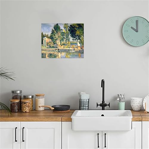 Tableau Paul Cézanne déco salon une toile nature impressionniste - 3