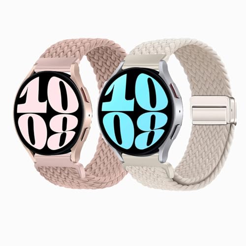 編組 マグネット コンパチブル Samsung Galaxy Watch 6/6 Classic/5/5 pro/4/4 Classic/3 41mm/Active 2/Active for Amazfit gtr 42mm/gtr mini/gts4 m