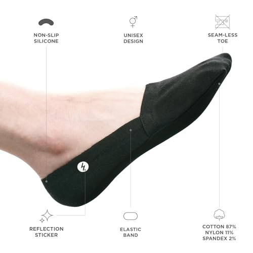 No Show Socks 3 Pairs for Women and Men, Non Slip, Low Cut Liner, Invisible, Loafer, Sneaker, Flats, Boat Socks2