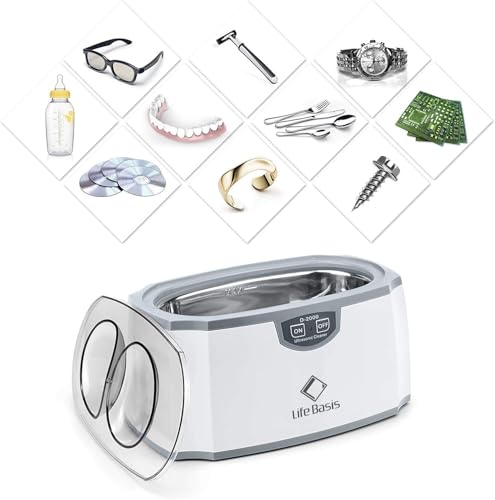 LifeBasis Ultraschallreinigungsgerät 420ml- TESTSIEGER 2025 Brillenreinigungsgerät...