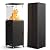 Pamapic Patio heater, 41,000 BTU Propane Outdoor Heater with Lockable Wheels, CSA Certificated Patio Heater with Cover for Patio, Backyard, Balcony (Ink)