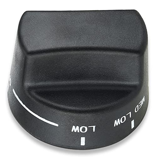Whole Parts Replacement Knob (Black) Part # PA010122 - Replacement & Compatible with Some Viking VGRC, IC, RT Grill - Replaces AP5315119 - Non-OEM Viking Appliance Parts & Accessories - 2 Yr Warranty