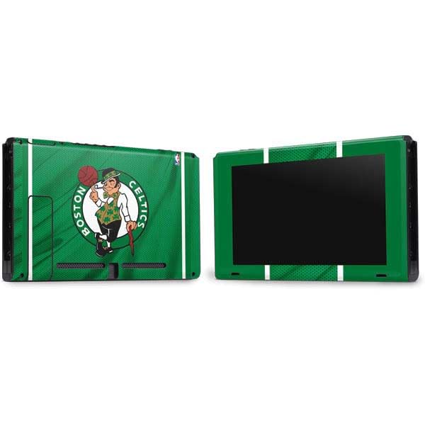 Skinit Decal Gaming Skin Compatible with Nintendo Switch Bundle - Officially Licensed NBA Boston Celtics Design