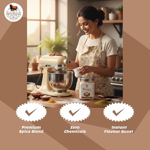 Image of Kamdhenu Gauveda Mava Malai Ice Cream Mix Powder 150g - Instant Homemade Malai Kulfi Premix | No Machine Needed | Eggless & 100% Vegetarian | Makes 500ml+ Malai Ice Cream, Kulfi & Frozen Dessert