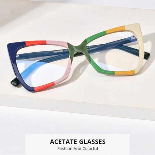 Gafas de ojo de gato de acetato multicolor MUTYNE para mujer 2