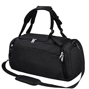 NEWHEY Sports Gym Duffel Bag with Shoe Compartment Waterproof Travel Holdall Large Sports Bag for Men Women 40 L