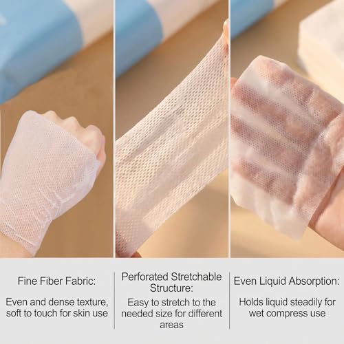 Tampons en coton doux pour le démaquillage du soir et routine visage soin