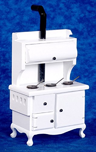 Aztec Imports, Inc. Dollhouse Miniature White Wood-Burning Stove