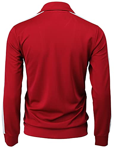 H2H Men's Cycling Thermal Jacket Warm Soft Shell Running Jacket Red Us Xl/Asia 2Xl (Cmoja134) #TOP2