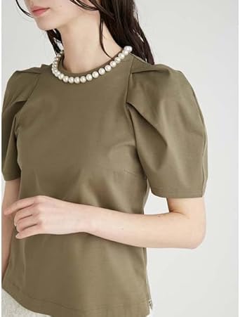 セルフォード　2024パールネックTシャツ セール】パールネックTシャツ（Tシャツ/カットソー）｜CELFORD