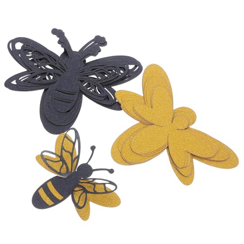 Sewroro Set de Vinilos Decorativos 3D Abeja 12 piezas