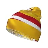 WBQLSL Gorro cálido unisex con la bandera de España, gorro de punto suelto, elástico, para invierno, deportes al aire libre, viajes, moda, cálido, para hombre, color negro