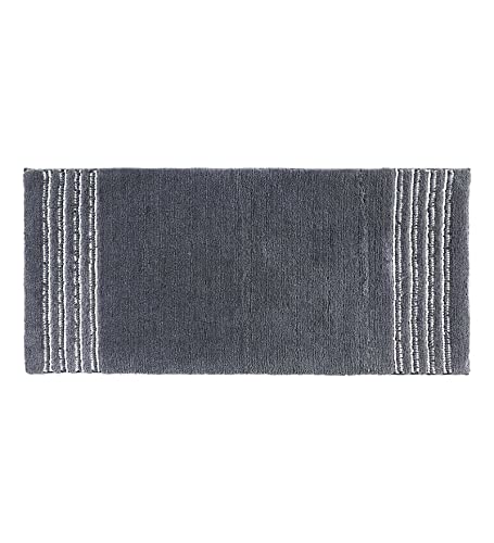 Image of Obsessions Ultra Soft Solid Bath Runner - Premium 1950 GSM Density, Anti-Skid Safety Backing & Superior Absorbency for Quick-Dry Comfort (60x150 cm, Charcoal)