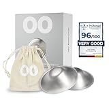 LoveNoobs オリジナルシルバー授乳カップ シルバーニップルカバー 授乳用 XL 乳首シールド 新生児授乳用 産後の必需品、ニッケルフリー