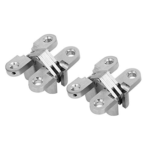 134X28mm Concealed Barrel Wooden Gate Stainless Steel Invisible Door Hinge - Door Hinge And