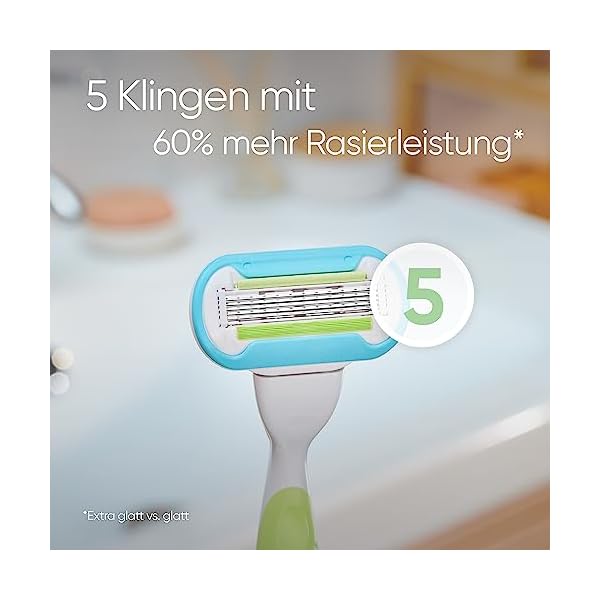 Gillette Venus Extra Smooth Rasierer Damen, Damenrasierer + 1 Rasierklinge – Bild 3