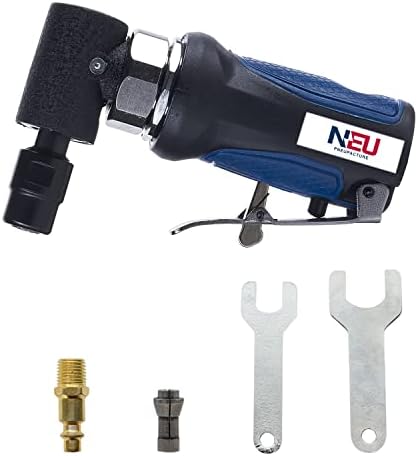 Air die grinder, NEU PNEUPACTURE mini air die grinder, right angle, 20000rpm, with 1/4'' and 1/8'' collet, apply to working in tight spaces