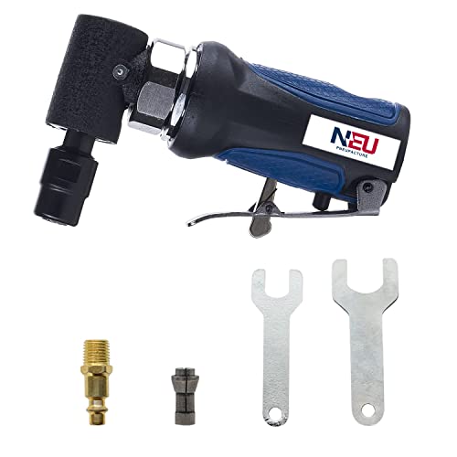 Air Die Grinder, Neu Pneupacture Mini Air Die Grinder, Right Angle, 20000Rpm, With 1/4'' And 1/8'' Collet, Apply To Working In Tight Spaces #TOP28