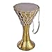 De Kulture Handmade Pure Brass Darbuka Hand Drum Dumbeg Doumbek Musical Percussion Instrument- 10x18.5 DH (Inches)(Golden)