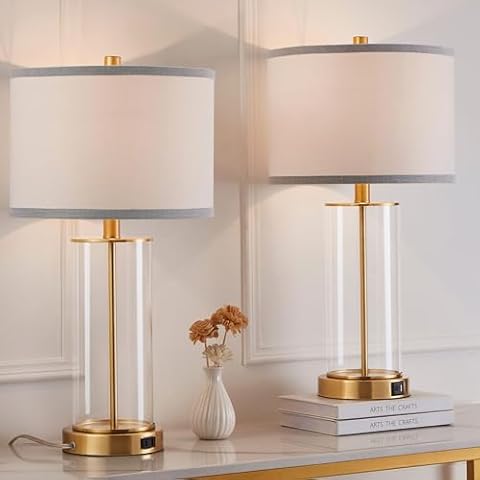 Kyrid 23.5'' Glass Table Lamp Set Cover