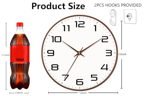Horloge murale moderne au design minimaliste et soigné - 4