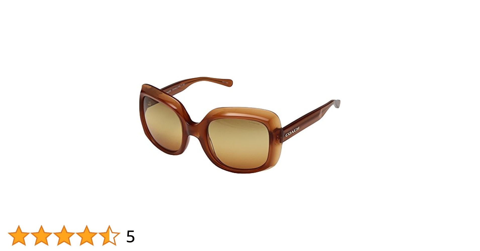 Amazon.com: Coach L1616 HC8194 Sunglasses 5428W8-53 - Milky