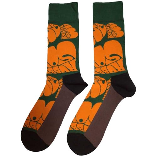 The Beatles Rubber Soul chaussettes imprimé texte répété cheville