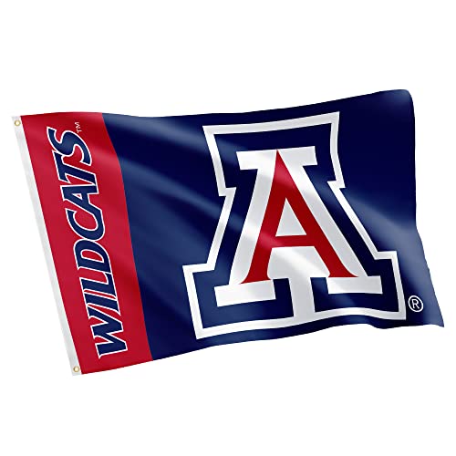 Desert Cactus University of Arizona Flag Wildcats UA Banners 100% Polyester Indoor Outdoor 3x5 feet Flags (Team Name)