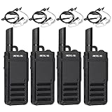 tone squelch icom v68 Ricaricabili Walkie-talkie da 1000 mAh con cavo di ricarica USB-C 2 in 1; che è più universale e conveniente; funzione di risparmio energetico e funzione di allarme di emergenza