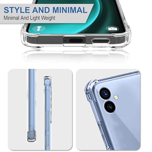 Image of CEDO Samsung Galaxy M04 / F04 / A04E (4G) Bumper Case | Soft Jel Flexible Thin Full Protection Shock Proof Clear TPU Back Case Cover for Samsung Galaxy M04 / F04 / A04E (4G) (Transparent)